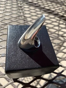 Massiver 925 Sterling Silber Ring Größe 7 Goth Unikat Power Monolith - Bild 1 von 11