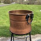 Vintage Copper Finish Style Storage Organization Multi-Purpose Bucket Decor