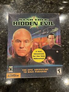 Star Trek: Hidden Evil (PC, 1999) Grande boîte VEUILLEZ LIRE