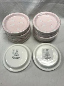 LOTTO 10 piatti snack Spritz Bunny rosa 6,75 pollici 30 pezzi NUOVI SIGILLATI - Foto 1 di 5