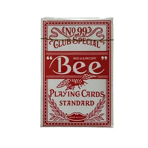 Vintage BEE POKER Cards Red No.99 Back No. 67 Diamond Playing Cards Club Special - Picture 1 of 5