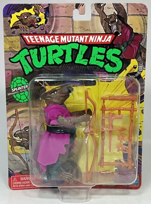 PLAYMATES 2023 TMNT RE-ISSUE MASTER SPLINTER ACTION FIGURE SEALED RETRO - Image 1 of 4