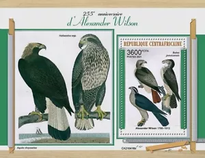 Ornithologist ALEXANDER WILSON Bird/Birds Stamp Sheet #1224 2021 Central Africa - Picture 1 of 1