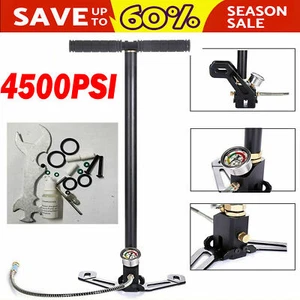 3 Stage Stirrup Charger PCP High Pressure Hand Pump Gas Filter Gauge Air Gas Gun - Picture 1 of 12