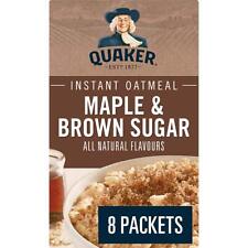 Quaker Instant Oats Maple and Brown Sugar Oatmeal, 8ct 12oz Imported from Canada