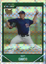 2007 (NATIONALS) Bowman Chrome Draft X-Fractors #BDP2 Matt Chico/299