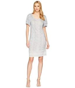 NWT-Lucky Brand Printed Ruffle Dress Sizes SM-MED-LG-XL Retail $68 - Picture 1 of 4