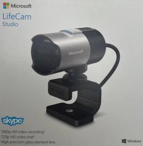 New Microsoft LifeCam Studio 1080P WebCam Model 1425 Video Recording NEW IN BOX - Afbeelding 1 van 3