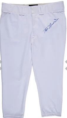 Брюки с автографом Tommy Lasorda Signed Uniform Dodgers Beckett LOA размер 42-23 - Изображение 1 из 4