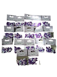 LOVE TO CRAFT - Joblot of 17 Packs of 50 Plastic Buttons - Papillon - Brand New - Picture 1 of 7