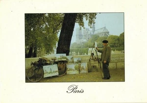 Postkarte - Kathedrale Notre-Dame de Paris mit ihrem Maler - Ed.Guy - Bild 1 von 1