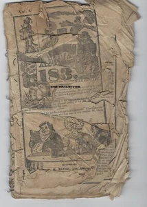 ELTON'S COMIC ALMANAC RARE 1835 VERY EARLY CULTURIAL COMMENTATION DIME NOVEL - Picture 1 of 8