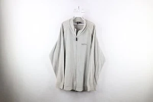Vtg 90s Nautica Competition Mens 2XL Distressed Spell Out Velour Track Jacket - Picture 1 of 17