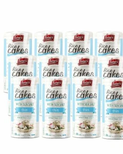 Pasteles de arroz delgado Lieber's sal marina, 3,1 oz. (paquete de 12) - Imagen 1 de 3