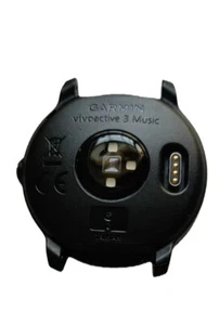Per Garmin Vivoactive 3 Musica Orologio Nero Dietro Custodia Cover No Batteria - Picture 1 of 2
