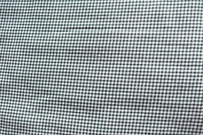 TINY CHECKS  GREEN & WHITE  COTTON  FABRIC  28X44 INCHES REMNANT - Image 1 of 2