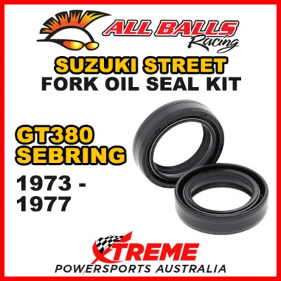 Kit de sellado de aceite de horquilla All Balls 55-107 para Suzuki GT380 Sebring 1973-1977 33x46x11 Foto 1 de 2