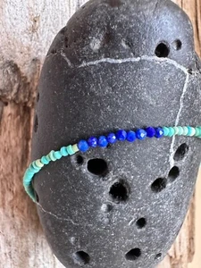 Armband aus blauen Lapis Lazuli und Turkis Beads - Bild 1 von 16