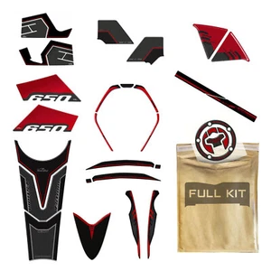 Kit Full Suzuki V-strom 650 2017 2023 Red Motorcycle Stickers Gel 3d compatible  - Picture 1 of 12