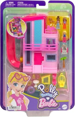 MATTEL Barbie Polly Pocket Dreamhouse Compact, Dollhouse Playset