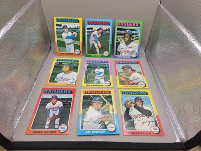 1975 Topps Baseball Texas Rangers Lots Of 9 Cards EX-MT Condition - Image 1 of 4