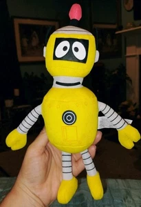 Spin Master 2008 Yo Gabba Gabba Plex Stuffed Plush Robot 10" Toy Lovey Baby (C - Picture 1 of 6