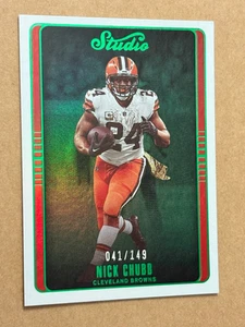 2022 Chronicles Studio NICK CHUBB #STU-6 Green RC /149 Cleveland Browns - Picture 1 of 2