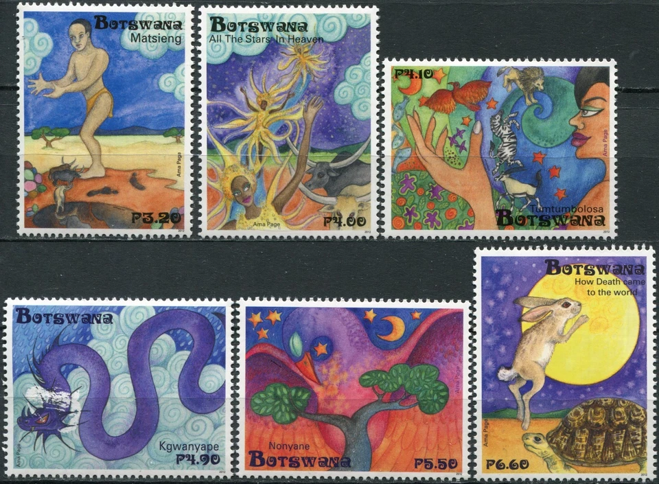 Botswana 2012. Myths and Legends (MNH OG **) Set of 6 stamps - Image 1 of 1
