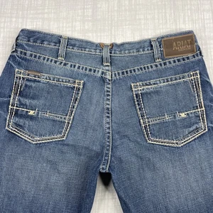 Pantalones de mezclilla Ariat M5 para hombre 38x32 (real 39x32) azul calce recto/pierna límite barranco - Imagen 1 de 16