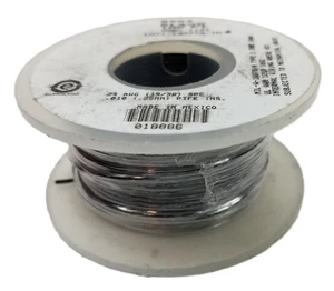 100' Alpha 5854-BK005 Hook-Up Wire PTFE 24AWG High Temp 200C SPC Black M16878/4 - Picture 1 of 6