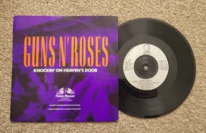 Guns N' Roses Knockin' on Heaven's Door 7" Uk press Hard rock - Picture 1 of 2