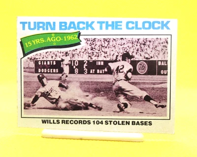 1977 年 Topps - Turn Back The Clock Maury Wills #435 EX-NM — 第 1/2 张图片