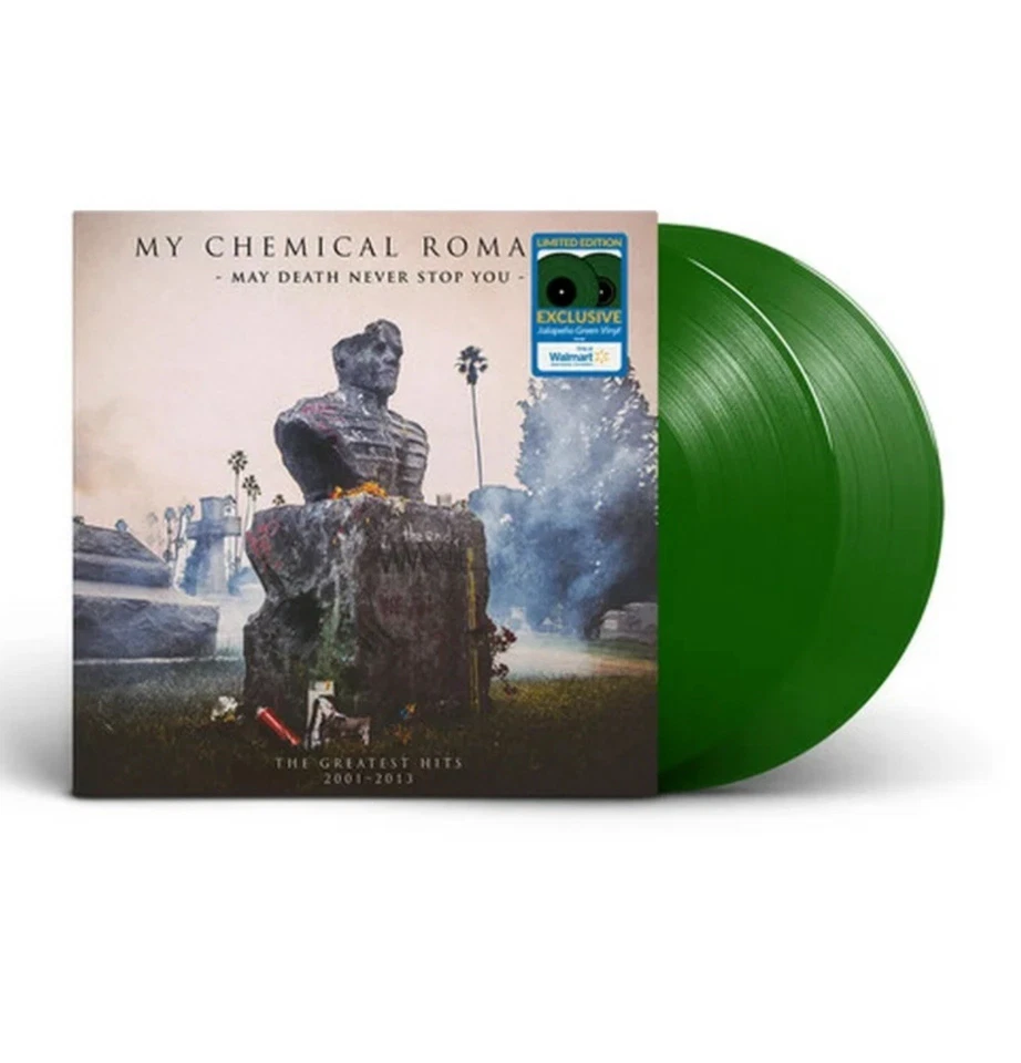 MY CHEMICAL ROMANCE MAY DEATH NEVER STOP YOU THE GREATEST HITS GREEN LP New Seal - Image 1 of 1