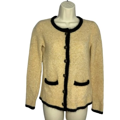 Alexa Chung X Madewell Ruby Cardigan Mohair Wool Blend Cream Casual Wardrobe XS - Image 1 of 4