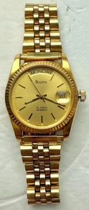 VINTAGE GENT'S BULOVA SUPER SEVILLE DAY DATE AUTOMATIC WRISTWATCH 25J ETA 2836-2 - Picture 1 of 20