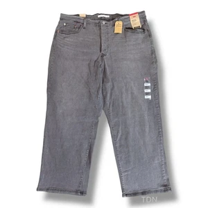 Pantalones de mezclilla Levi’s para mujer 20W M Ribcage tobillo recto gris tiro alto botón mosca nuevos con etiquetas - Imagen 1 de 9