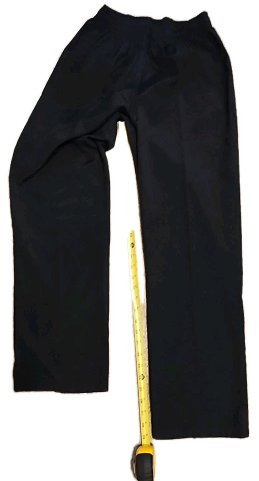 Women's Scrub Pants Black Elastic Waist Pull-On 29" Inseam Right Patch Pocket - Image 1 of 1