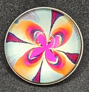 Interchangeable Button Charm for Noosa Ginger Snaps etc., Jewelry 18mm - Picture 1 of 3