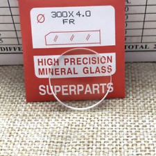 High precision mineral glass Flat Round 4 mm Thick, 25.5mm to 50.0mm