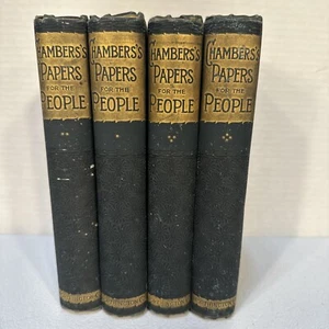 Chambers’s Papers for the People Lot of 4 Volumes Worthington 1889 - Picture 1 of 24