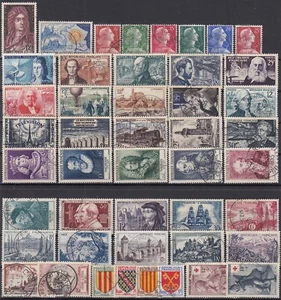 TIMBRE FRANCE ANNEE COMPLETE 1955 N° 1008/1049 AVEC OBLITERATIONS CHOISIES - Picture 1 of 1