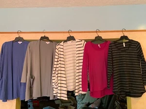 LuLaRoe Sweater Dress Shirt Lot Fantastic Assortment 5 Pieces Small 100% Rescue - Picture 1 of 12