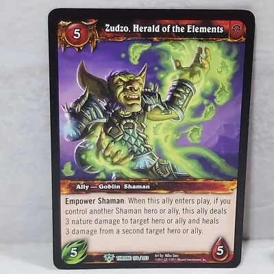 World Of Warcraft Throne Of The Tides Zudzo, Herald Of The Elements 176/263 - Image 1 of 2