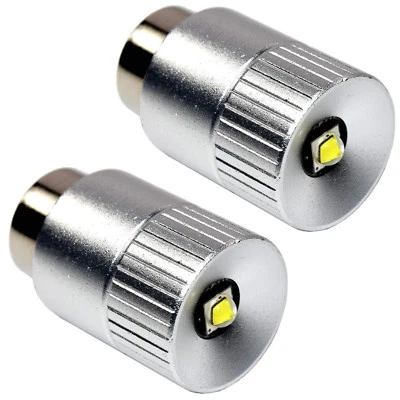 2-Pack HQRP Ultra Bright 300Lm High Power 3W LED Bulb for Maglite 2D 3D / 2C 3C