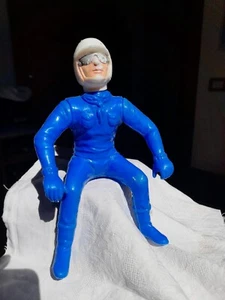 Modello di motociclista-scala 1/8-plastica casa Italiana-(cm.17,00 circa)-mint- - Foto 1 di 3