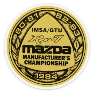 1984 Mazda Rx-7 racing sticker. Sticks to the inside of glass. 3.5”x 3.5” $12.99 - Bild 1 von 1