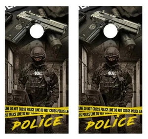 Tablero de madera Cornhole de policía envolturas de revestimiento laminado gratis - Imagen 1 de 1