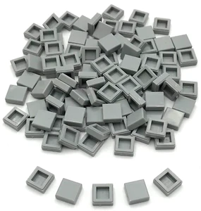 Lego 100 Nuevos Azulejos Gris Azulado Claro 1 x 1 con Ranura Piezas Planas Suaves - Imagen 1 de 1