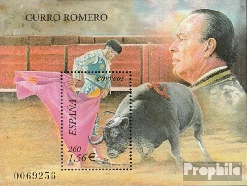 España Bloque 101 (completa edición) nuevo con goma original 2001 Corridas de to - Imagen 1 de 1