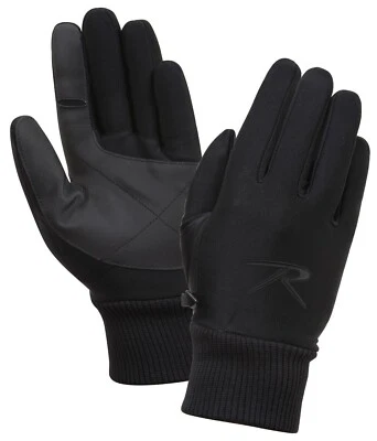 Military Waterproof Lined Four Way Stretch Black Glove - Image 1 of 3